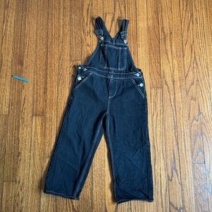 Zara Kids Black Denim Overalls